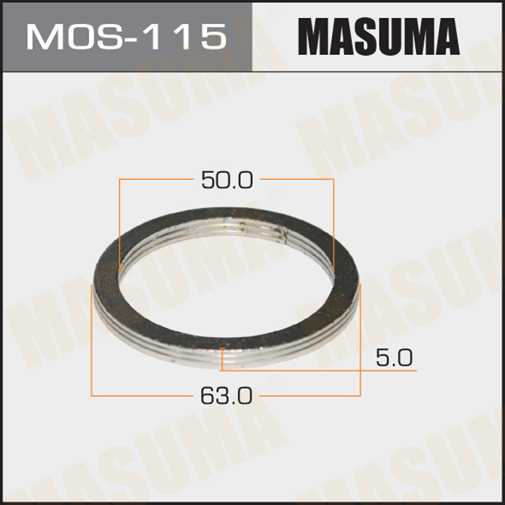 Упл.кольцо под выхУпл.коллект. 50 х 63 - Masuma MOS115