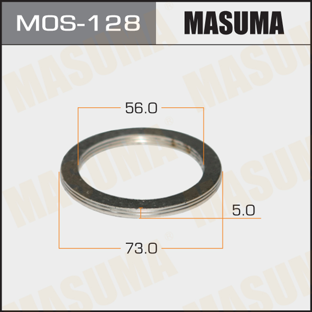 Монтажное уплотнительное кольцо выхлопной системы 56x73 (уп. 20шт) - Masuma MOS-128