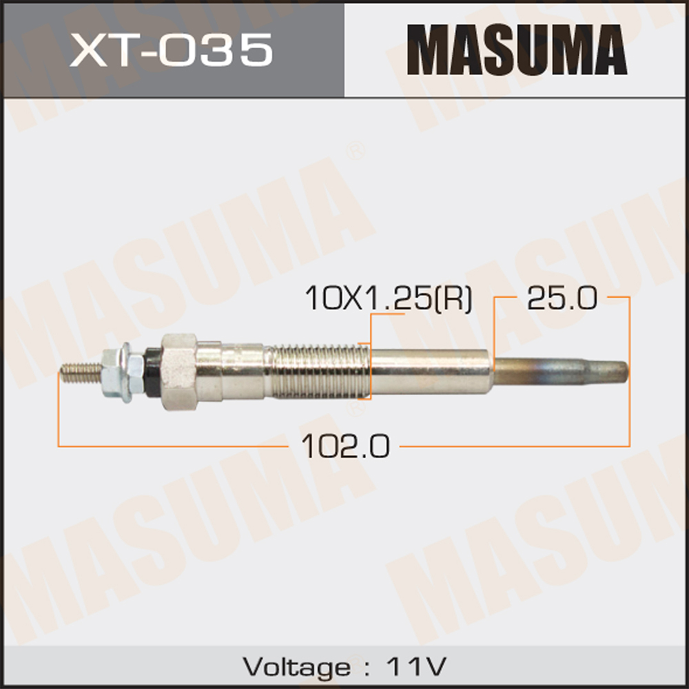 Свеча накаливания - Masuma XT-035