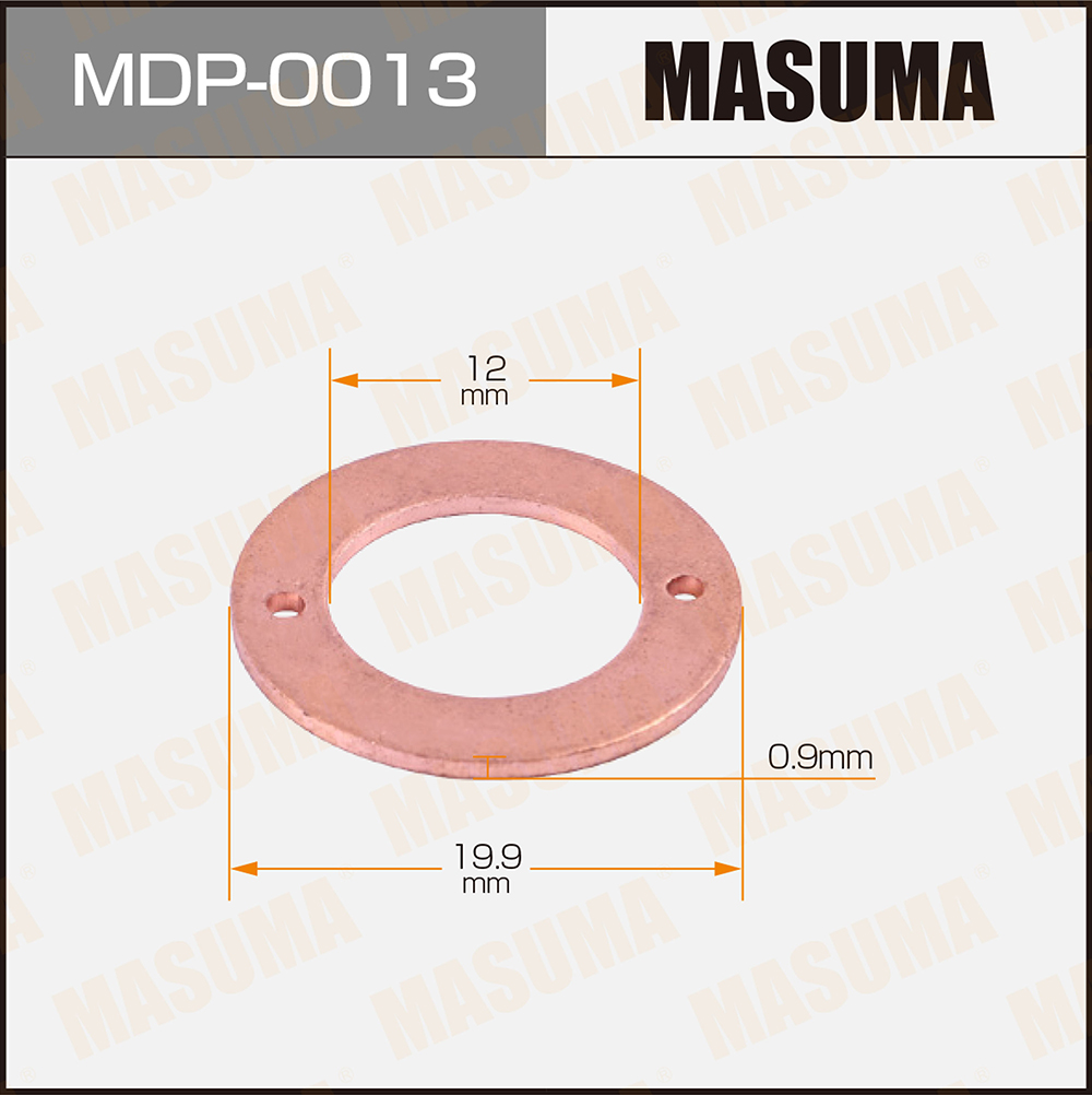 Шайбы для форсунок 12х19.9х0.9 медь обратка - Masuma MDP-0013