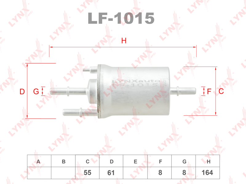 Фильтр топливный - LYNXauto LF-1015