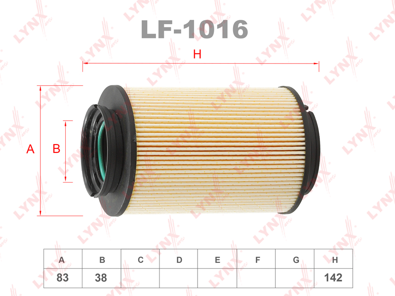 Фильтр топливный - LYNXauto LF-1016