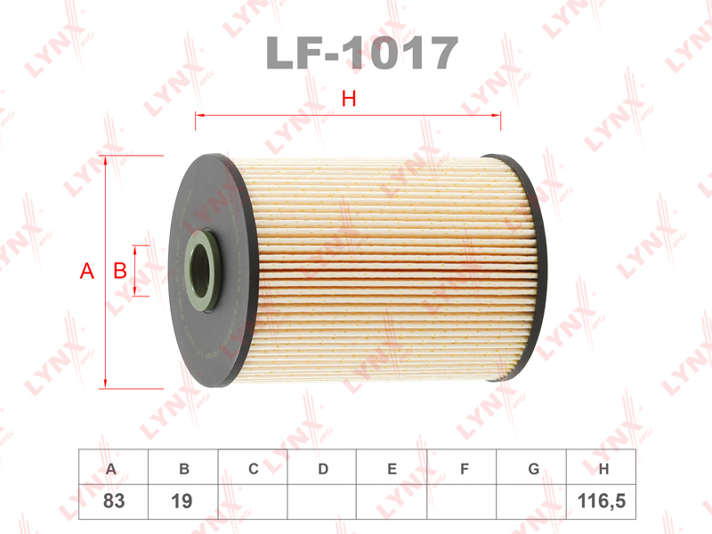 Фильтр топливный - LYNXauto LF-1017