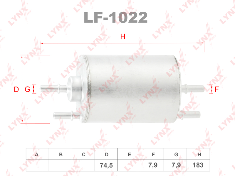 Фильтр топливный - LYNXauto LF-1022