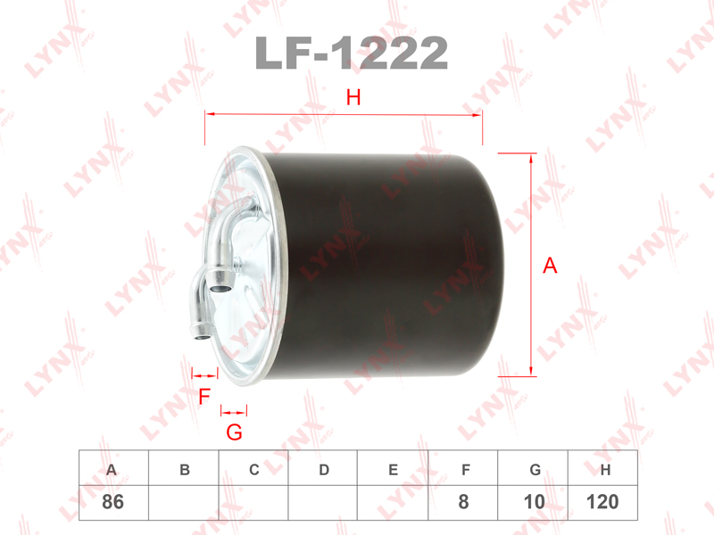 Фильтр топливный - LYNXauto LF-1222