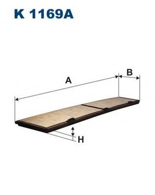 Фильтр салона угольный - FILTRON K1169A
