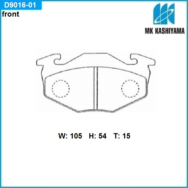 Колодки тормозные дисковые - Kashiyama D9016-01