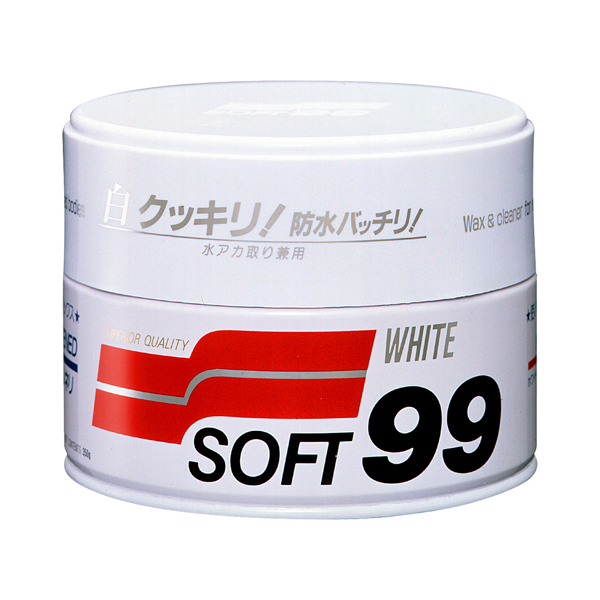 Полироль для белых и светлых а/м - White Soft Wax 350g - SOFT99 00020