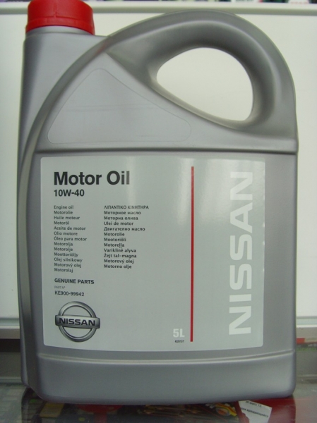 Масло моторное полусинтетическое Motor Oil 10w-40, 5л - Nissan KE900-99942-R