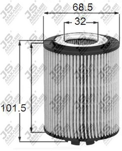 Фильтр масляный (вставка) - JS Asakashi OE0044