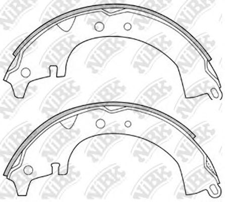 Колодки тормозные барабанные | зад | - NIBK FN2232