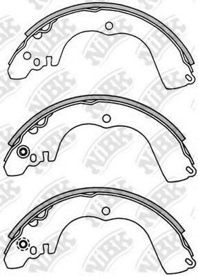 Колодки тормозные барабанные зад NIBK FN6723 3781₽