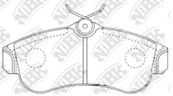 Колодки тормозные дисковые | перед | - NIBK PN2180