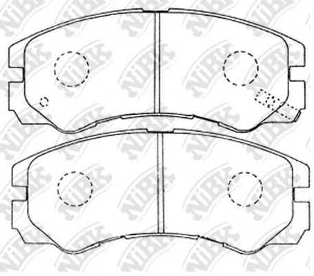 Колодки тормозные дисковые | перед | - NIBK PN4258