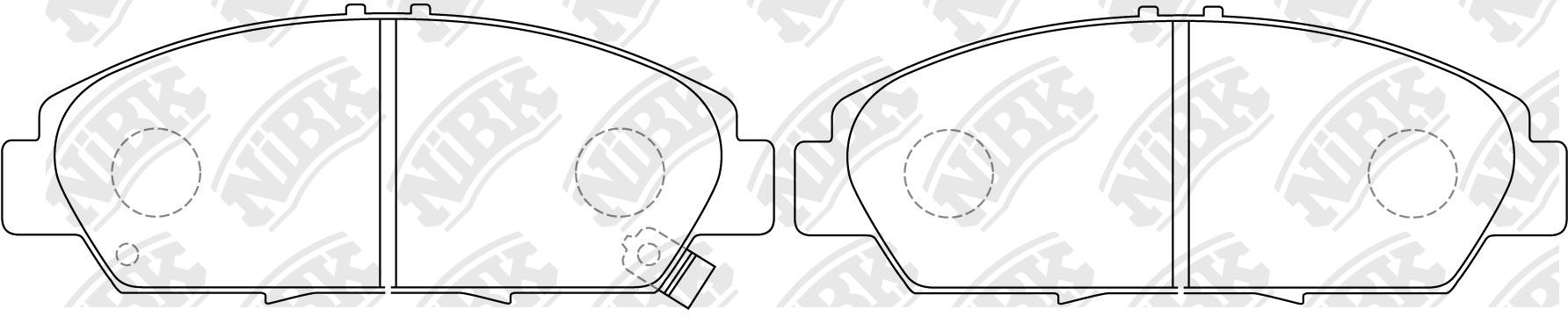 Колодки тормозные дисковые | перед | - NIBK PN8293