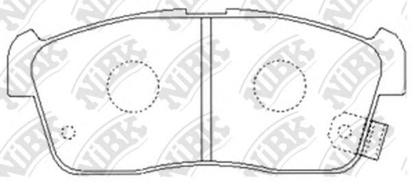 Колодки тормозные дисковые | перед | - NIBK PN9443