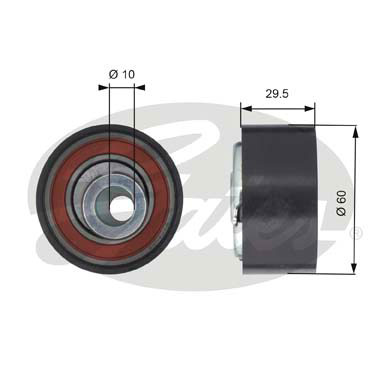 Ролик натяжной ремня ГРМ - Gates T43147