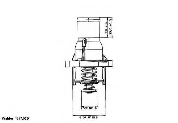 Термостат - Wahler 4357.92D