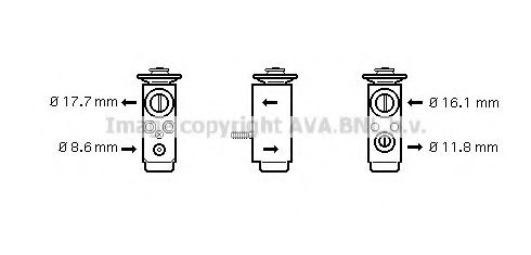 Клапан кондиционера - AVA OL1352