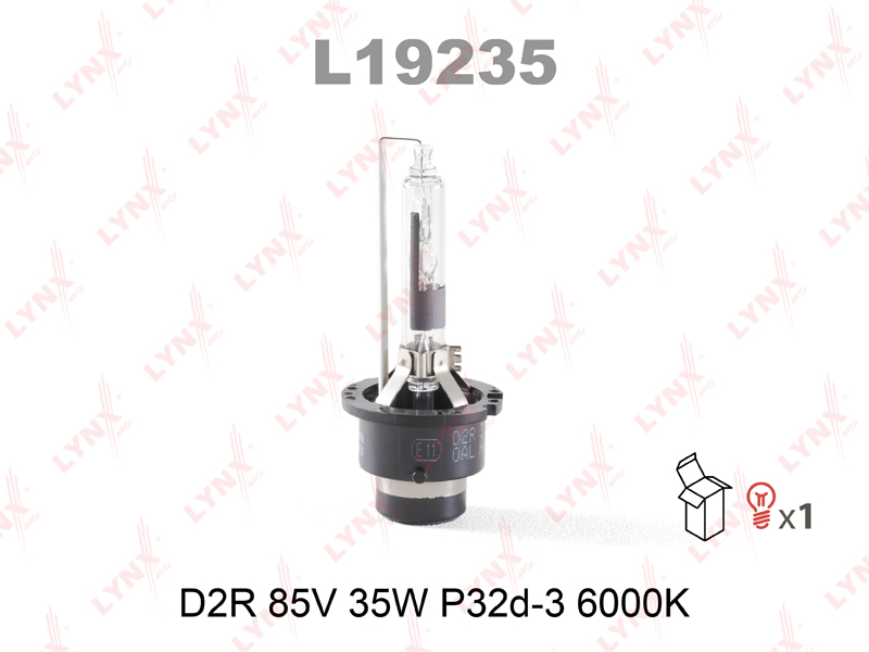 Лампа D2R 12V 35W P32d-3, 6000k - LYNXauto L19235