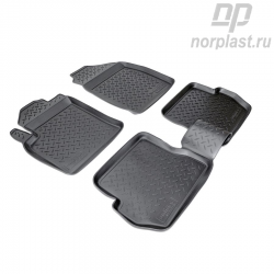 Ковры салонные для ford Fiesta, 2 002-2 008, , Полиуретан, ford Fusion, 2 002-2 008, , Полиуретан, - NORPLAST NPL-Po-22-19