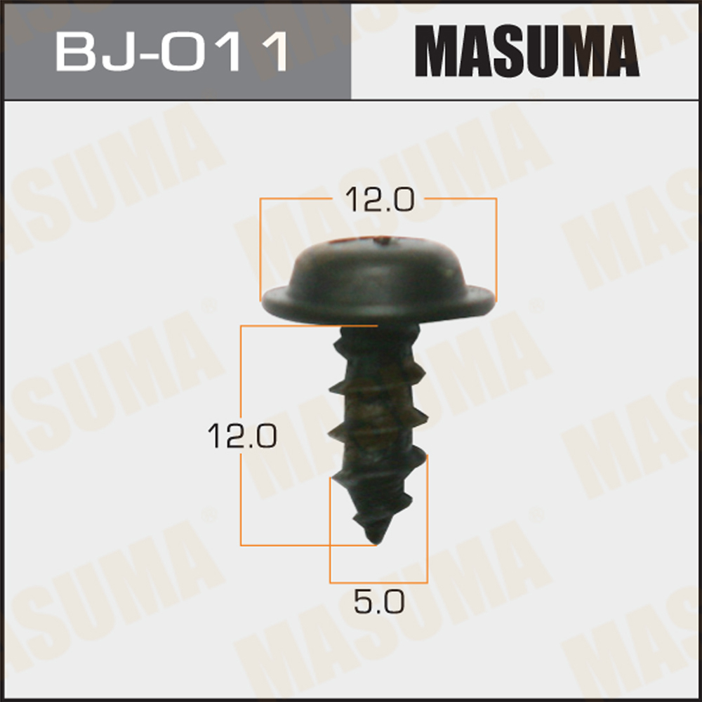 Саморез 5x12мм, набор 15шт - Masuma BJ011