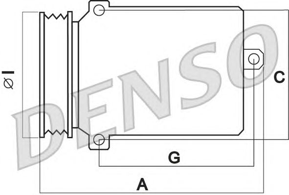 Компрессор кондиционера - Denso DCP45003