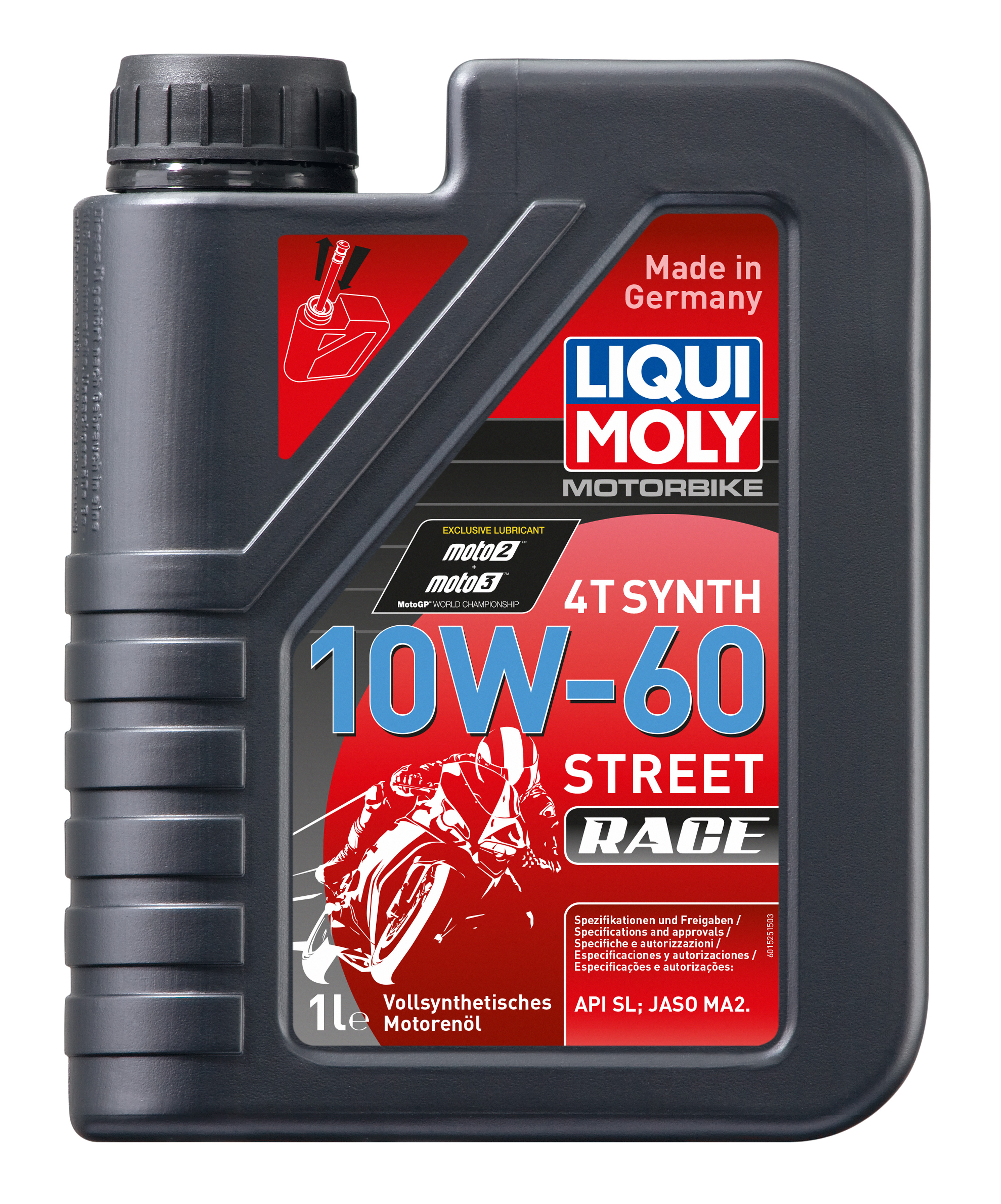 10w-60 Motorbike 4T Synth Street Race, 1л (синт.мотор.масло) - Liqui Moly 1525