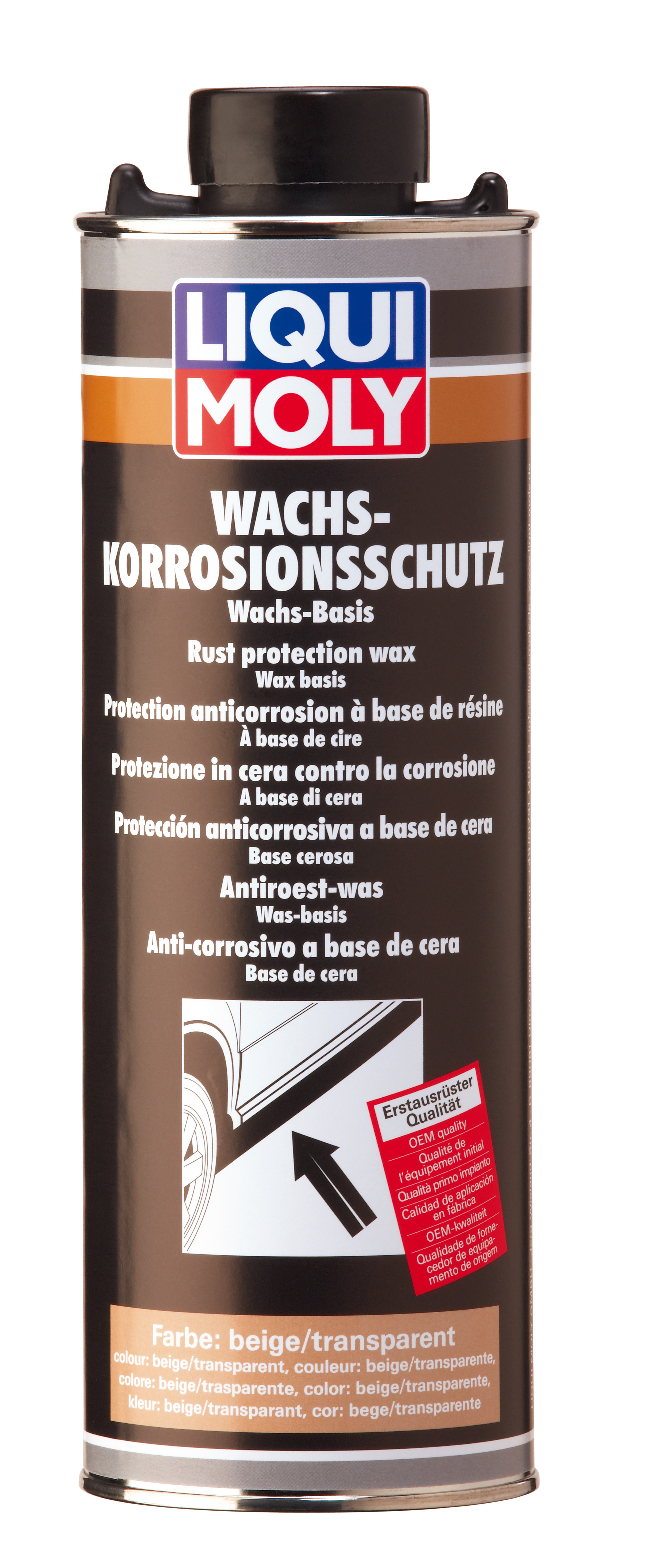 Антикор воск/смола (коричневый/бесцветный) Wachs-Korrosions-Schutz braun/transparent, 1л - Liqui Moly 6104