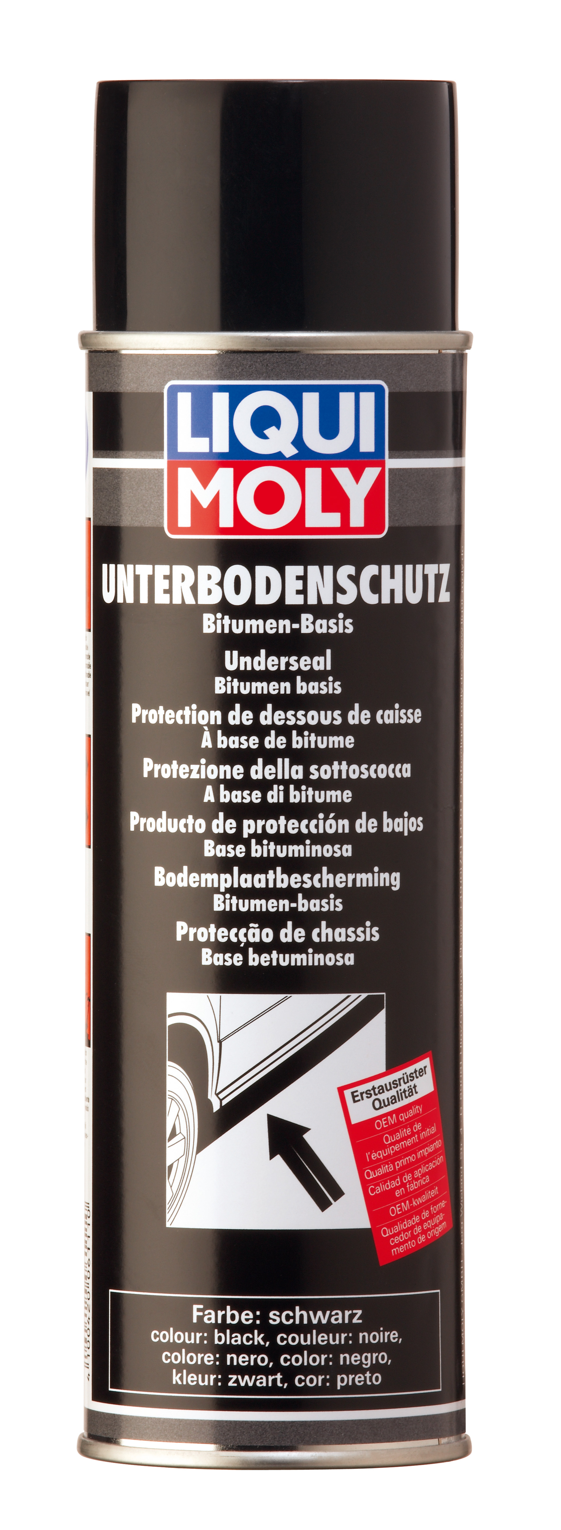 Антикор для днища кузова битум/смола (черный) Unterboden-Schutz Bitumen schwarz, 500мл - Liqui Moly 6111