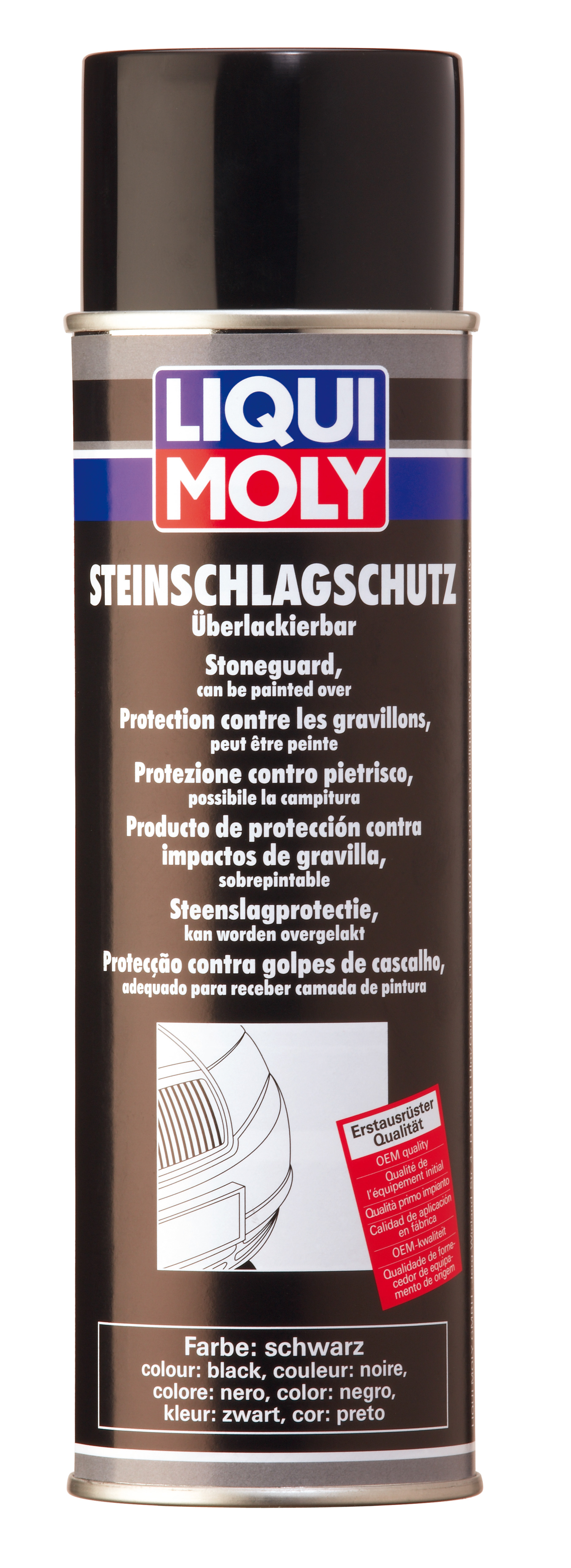 Антигравий черный (спрей) Steinschlag-Schutz schwarz, 500мл - Liqui Moly 6109