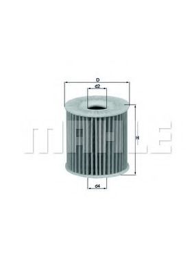 Снят с производства Фильтр масляный - Knecht OX346DECO