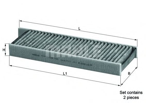 Фильтр салона угольный - Knecht LAK 428/S