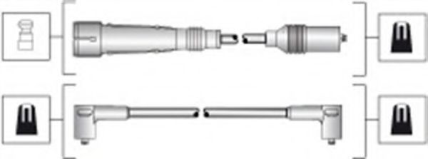 Комплект высоковольтных проводов - Magneti Marelli 941318111283