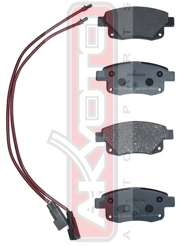 Колодки тормозные дисковые задние с датчиком - Akyoto AKD-0046