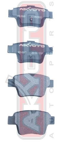 Колодки тормозные дисковые задние - Akyoto AKD-0069