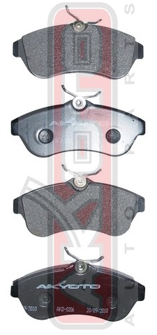 Колодки тормозные дисковые передние - Akyoto AKD-0206