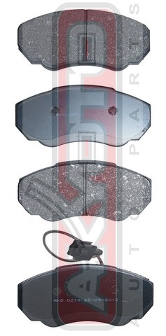 Колодки тормозные дисковые передние с датчиком - Akyoto AKD-0219