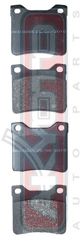 Колодки тормозные дисковые задние - Akyoto AKD-0265