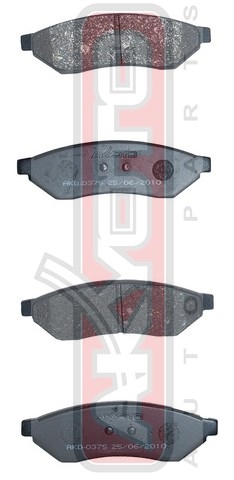 Колодки тормозные дисковые задние - Akyoto AKD-0375