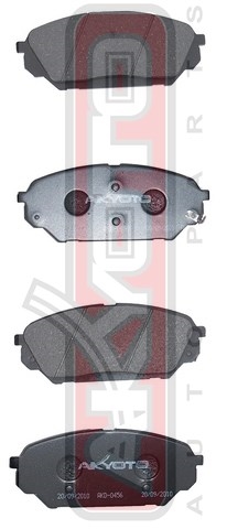 Колодки тормозные дисковые передние - Akyoto AKD-0456