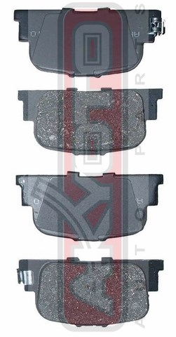 Колодки тормозные дисковые задние - Akyoto AKD-0510
