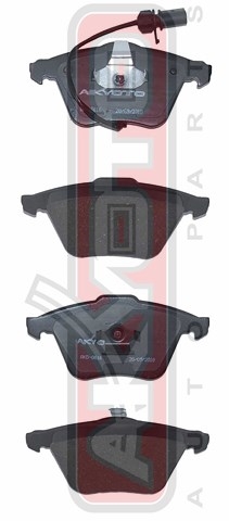 Колодки тормозные дисковые передние с датчиком - Akyoto AKD-0616