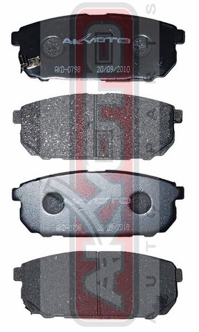 Колодки тормозные дисковые задние - Akyoto AKD-0798
