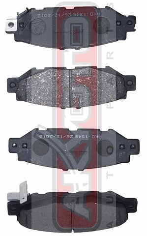 Колодки тормозные дисковые задние - Akyoto AKD-1345