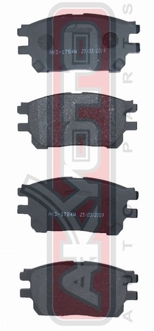 Колодки тормозные дисковые передние - Akyoto AKD-1784