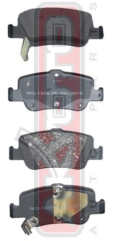 Колодки тормозные дисковые задние - Akyoto AKD-1835