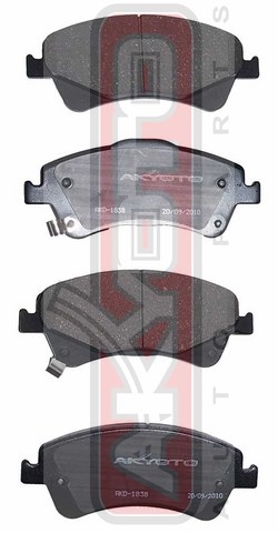 Колодки тормозные дисковые передние - Akyoto AKD-1837