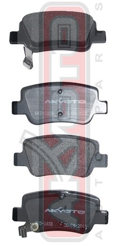 Колодки тормозные дисковые задние - Akyoto AKD-1838