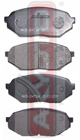 Колодки тормозные дисковые передние - Akyoto AKD-3473